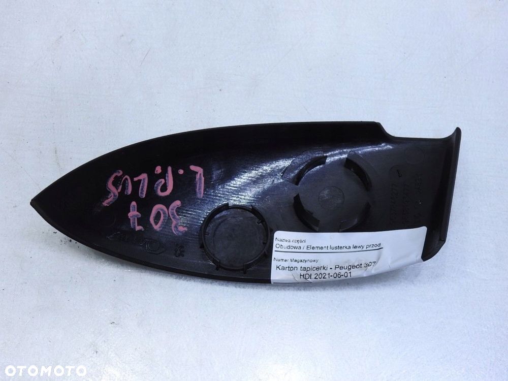 OBUDOWA LUSTERKA LEWA PEUGEOT 307 - 6