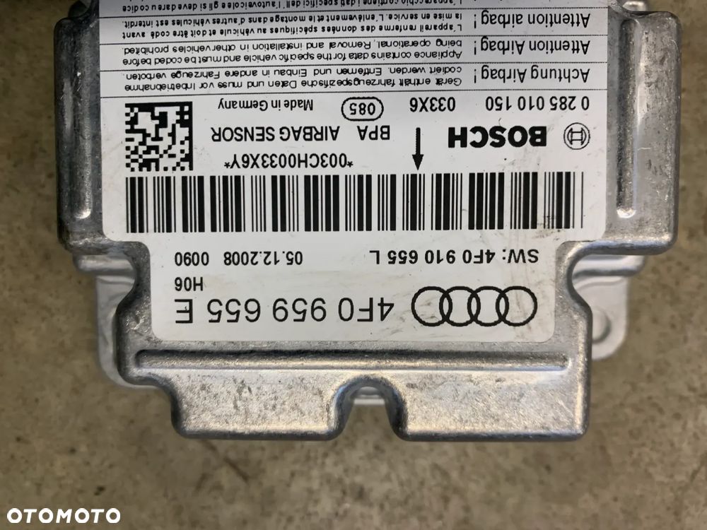 sterownik moduł poduszek airbag 4F0959655E 4F0910655L A6 C6 FL Lift 2.7 TDI - 2