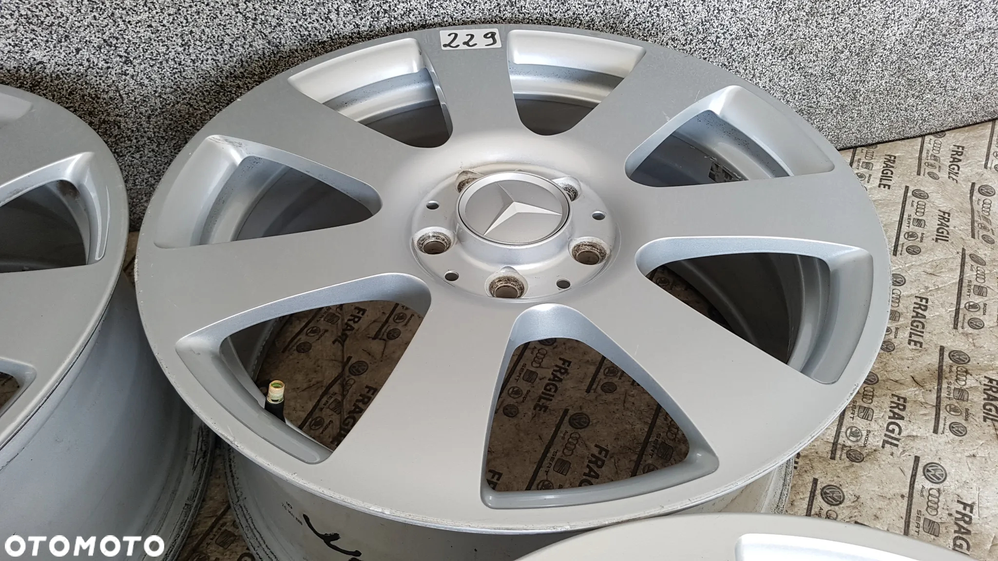 FELGI ALU ORYGINAŁ MERCEDES S Klasa 5X112 7,5JX17 ET47,5 - 7