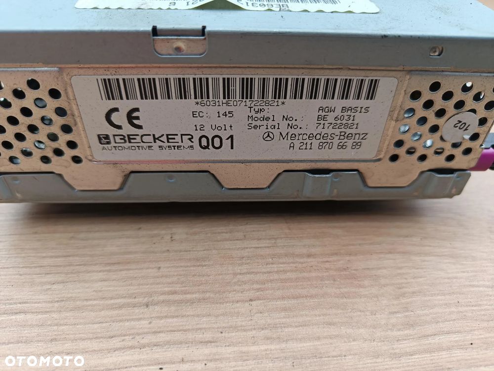 MERCEDES W211 MODUŁ WZMACNIACZ AGW A2118706689 BE6031 - 2