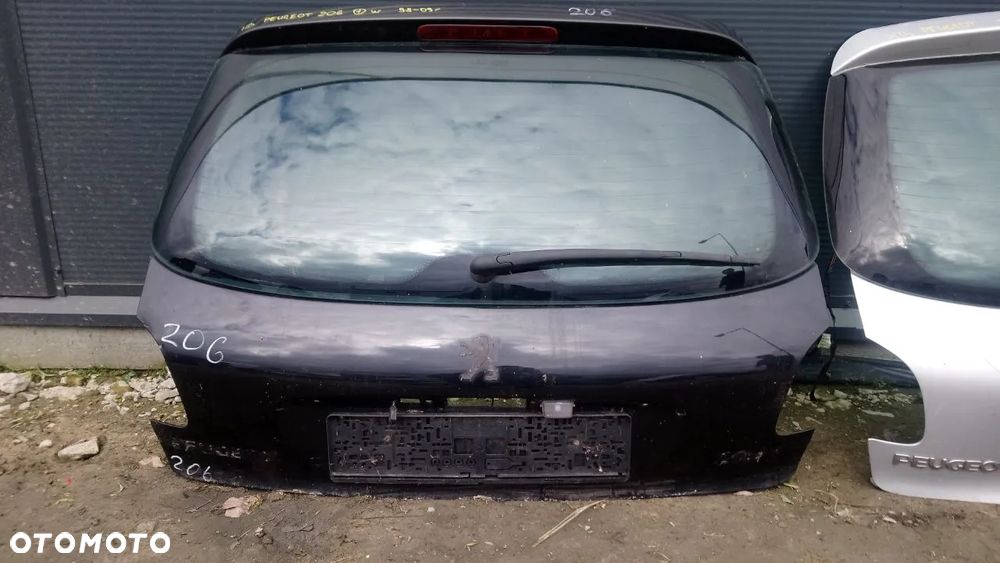 KLAPA PEUGEOT 206 HATCHBACK HB SREBRNA CZARNA (dostępne 3 klapy bagażnika) - 3