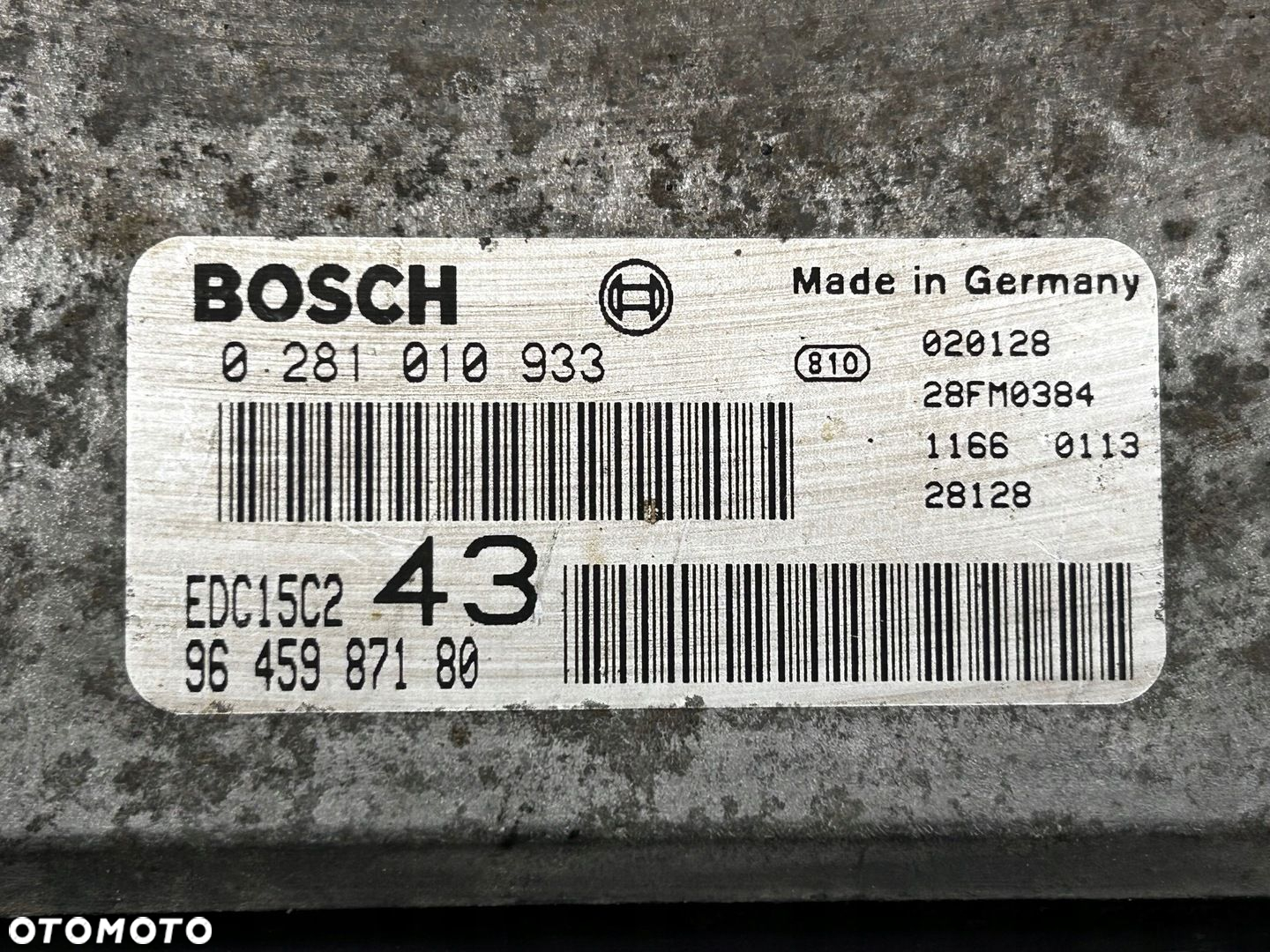 STEROWNIK MODUŁ KOMPUTER SILNIKA Peugeot 607 9645987180 - 4