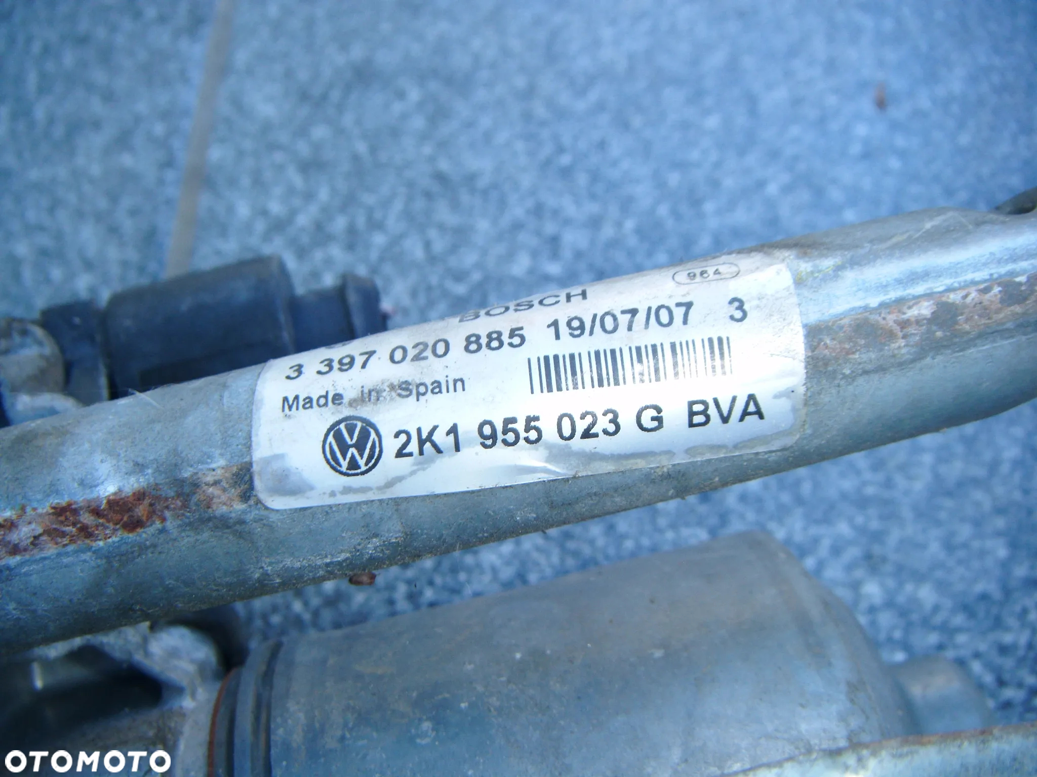 vw caddy 3 08r mechanizm wycieraczki przód z silnikiem  2k1955023g - 3