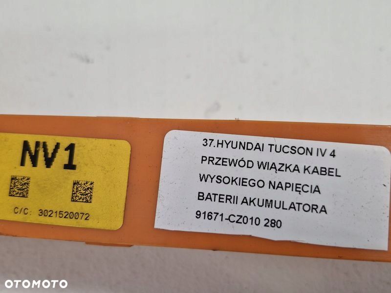 HYUNDAI TUCSON IV 4 PRZEWÓD KABEL WYSOKIEGO NAPIĘCIA BATERII AKUMULATORA - 8