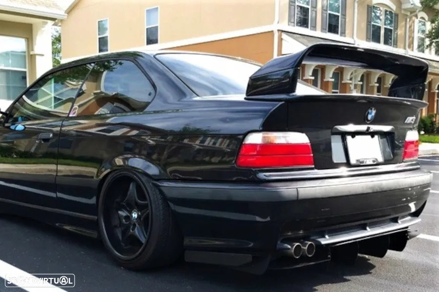 Aileron / Lip / Spoiler Traseiro Para BMW E36 2 / 4 portas M3 Look em plástico ABS - 3