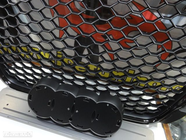 Grelha frontal audi a3 8P 08-12 HATCHBACK / SPORTBACK / CABRIO RS3 look com suporte para simbolo - 4