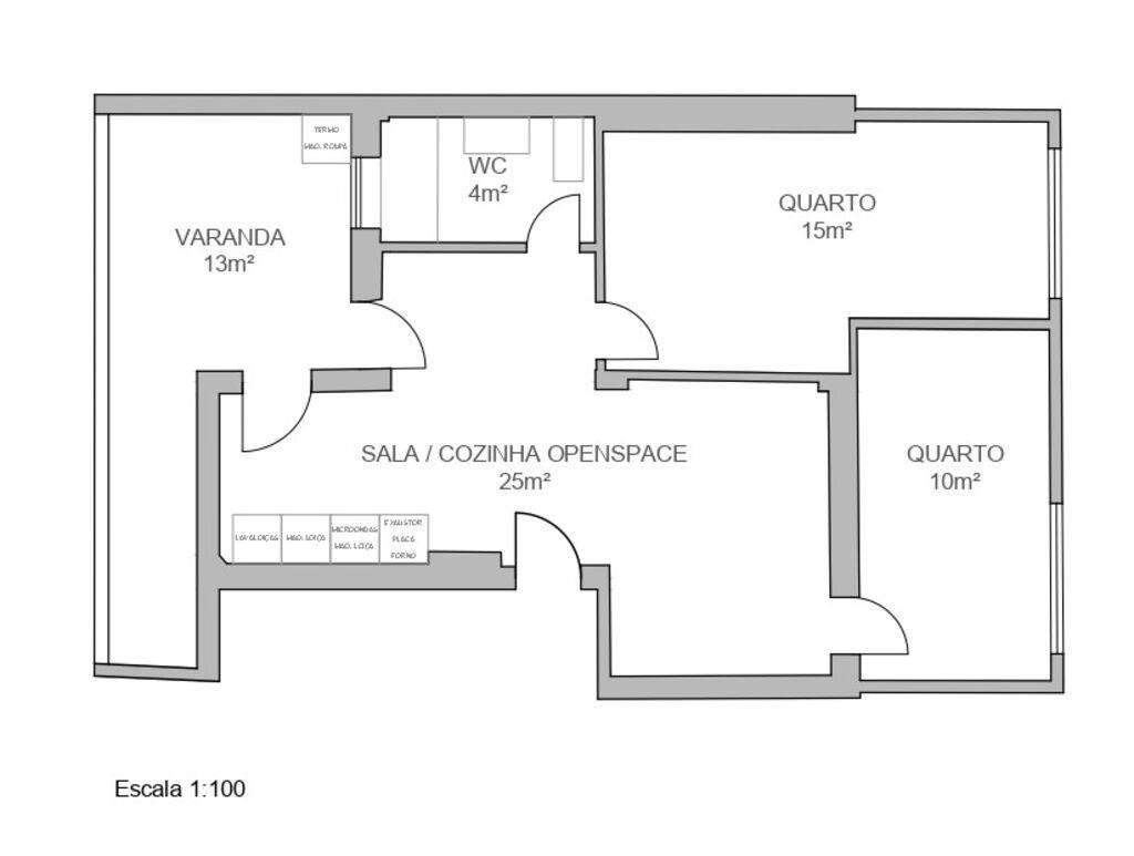 Apartamento T2 em Queluz e Belas de 64 m2 - Grande imagem: 2/3