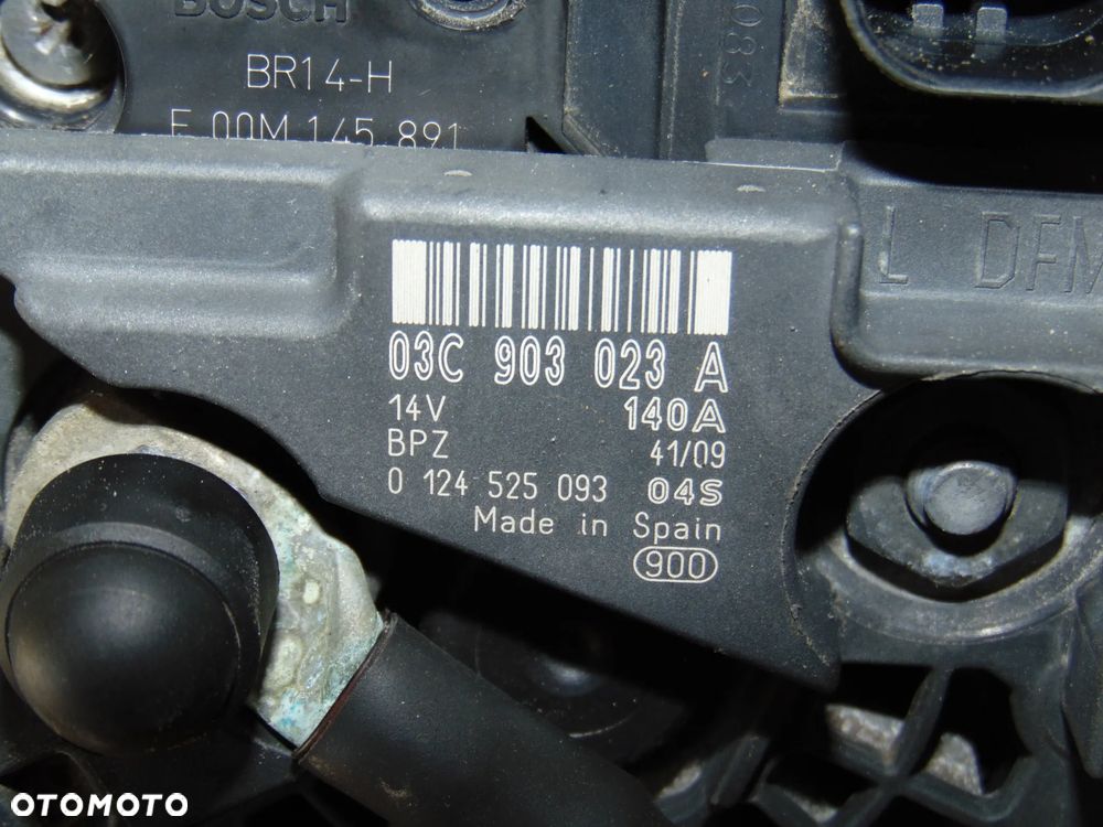 Alternator 03C903023A CAX VW Volkswagen Golf V Touran I Passat B6 Scirocco Tiguan I benzyna 1.4 TSI - 11