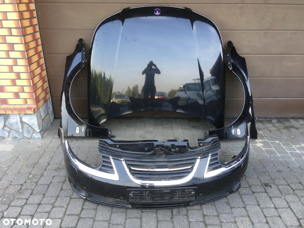 SAAB 9-5 95 05- LIFT PRZÓD KOMPLETNY ZDERZAK MASKA BŁOTNIK lewy prawy przód przedni CZARNY 298 XENON - 1