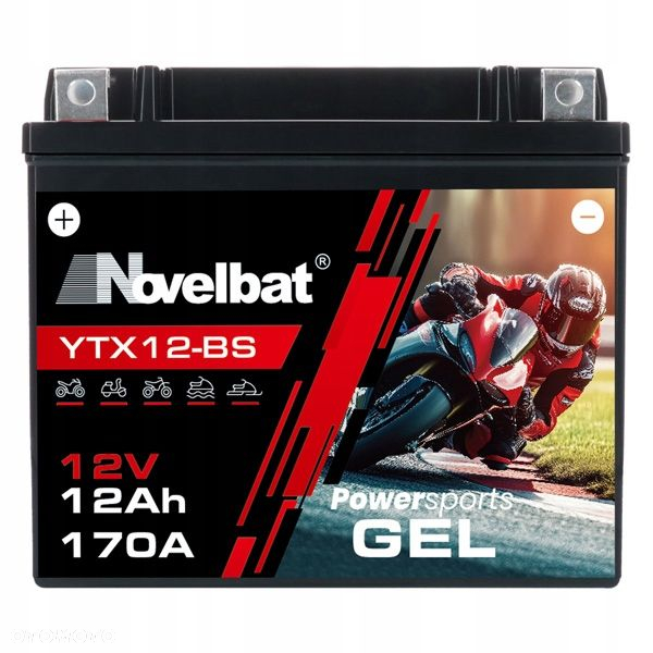 Akumulator Novelbat GEL-YTX12-BS 12Ah 170A L - 3