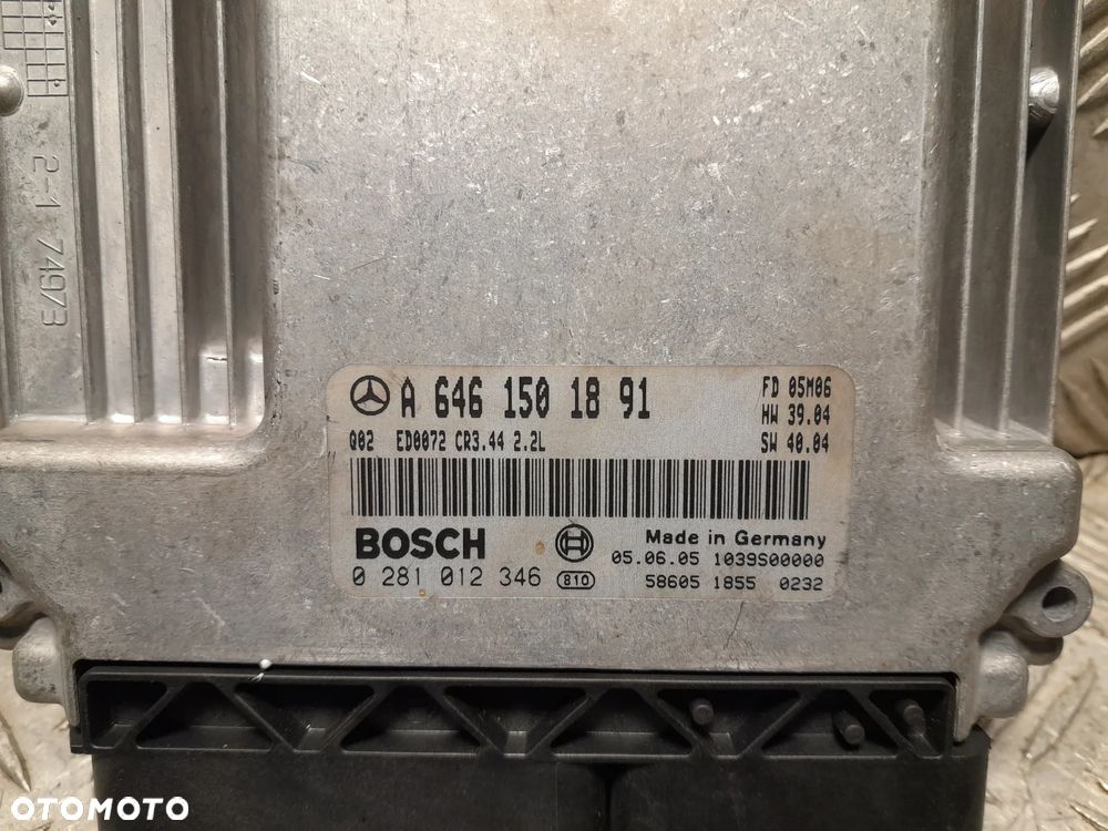 MERCEDES W211 2.2CDI KOMPUTER STEROWNIK SILNIKA A6461501891 - 4