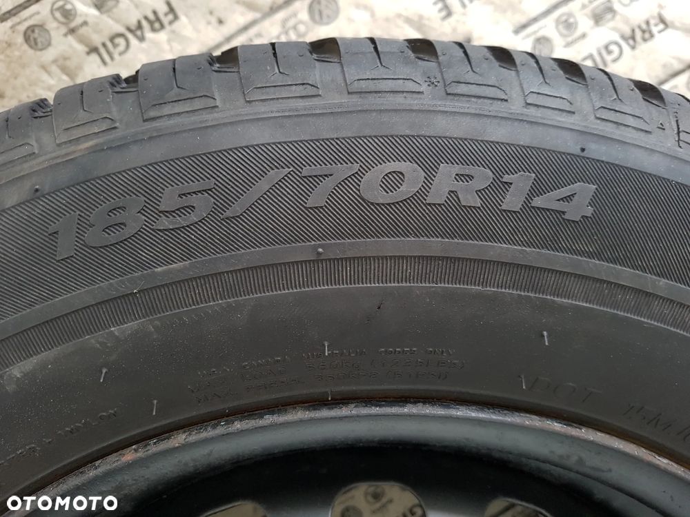 KOŁA  ZIMOWE OPEL CORSA D E  ADAM 4X100 185/70R14 5,5JX14 CZUJNIKI TPMS - 7