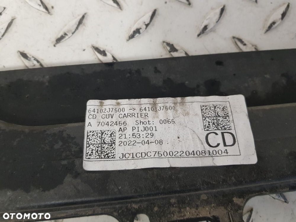 KOMPLET PAS PRZEDNI BELKA POPRZECZKA KIA CEED X-CEED XCEED 18-25 BELKA 64102-J7500 - 10