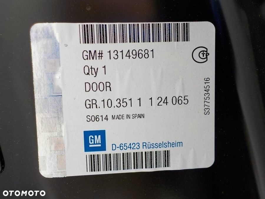 OPEL MERIVA A DRZWI NOWE ORYGINAŁ TYŁ LEWY - 4