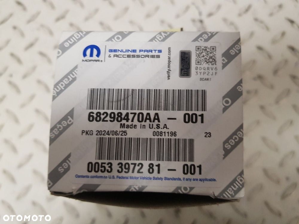 FABRYCZNIE NOWE ORYGINALNE LOGO EMBLEMAT PRZEDNI DODGE RAM 19-25 CZARNY MAT 68298470AA - 3