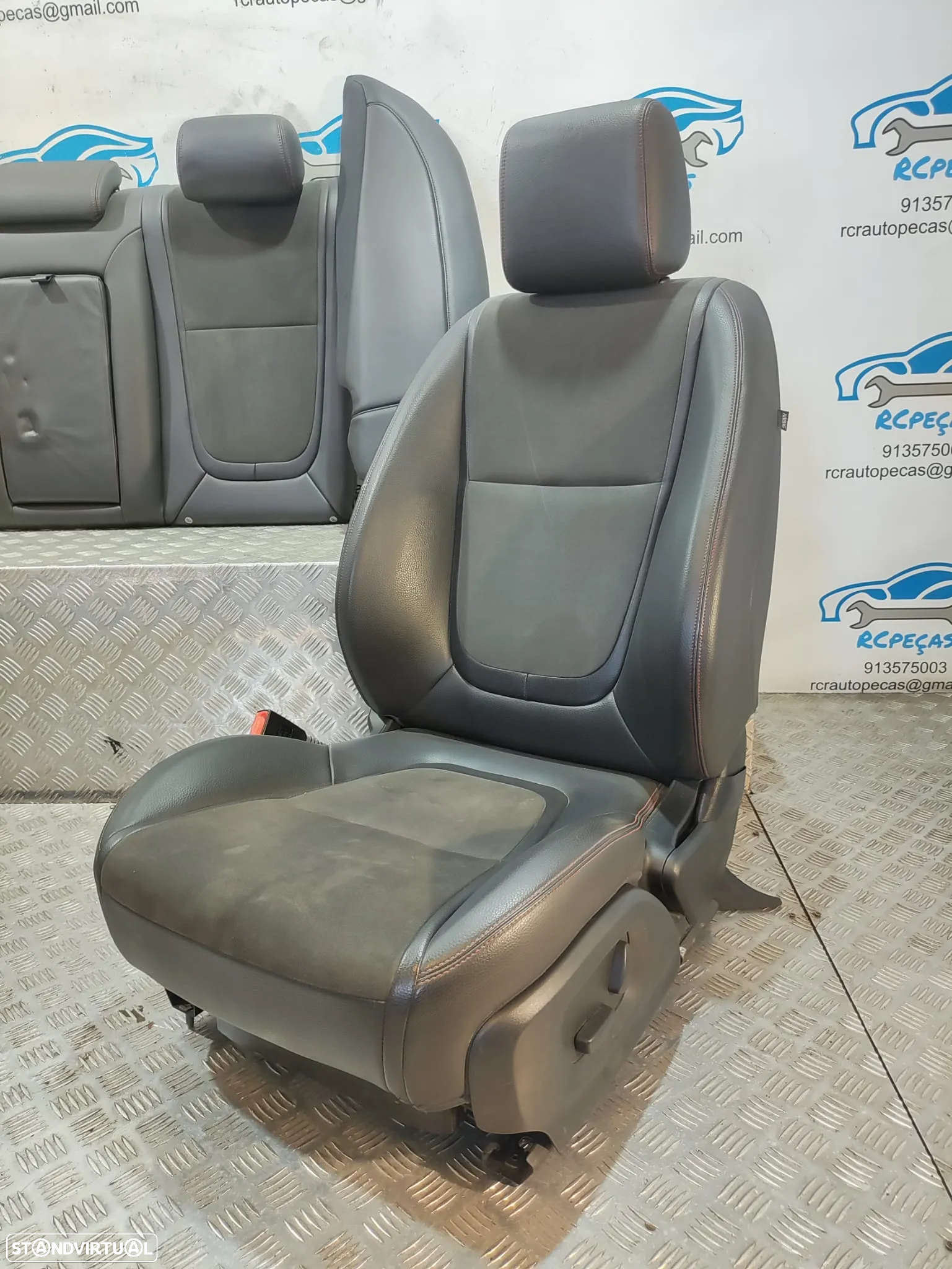 Conjunto Bancos em Pele Elétricos Jaguar XF X250 - 6