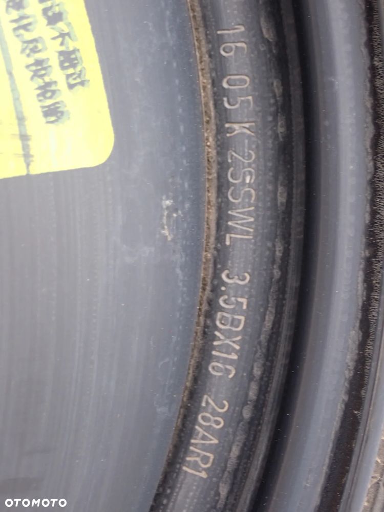 KOŁO ZAPASOWE DOJAZDOWE PEUGEOT 308 T9  II  ET 32  3,5BX16  125/85/16 - 5