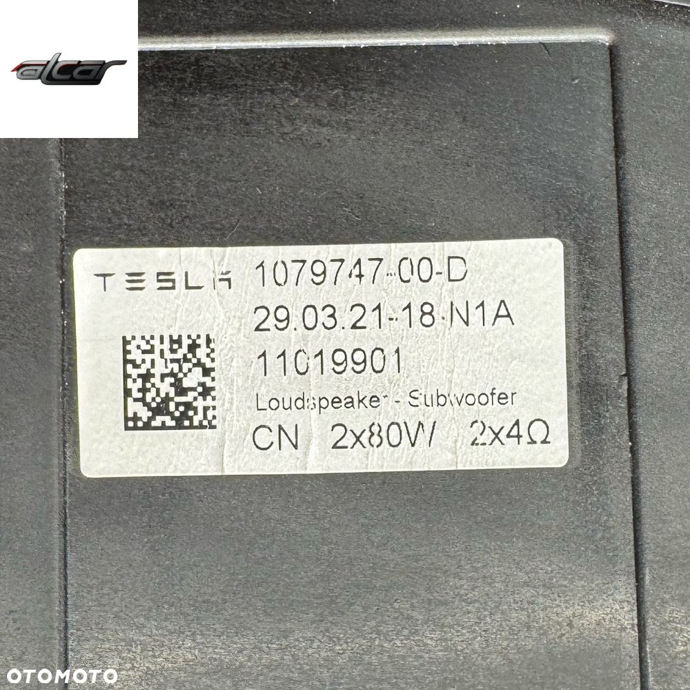 SUBWOOFER GŁOŚNIK NISKOTONOWY TESLA 3 LIFT 1079747-00-D - 4