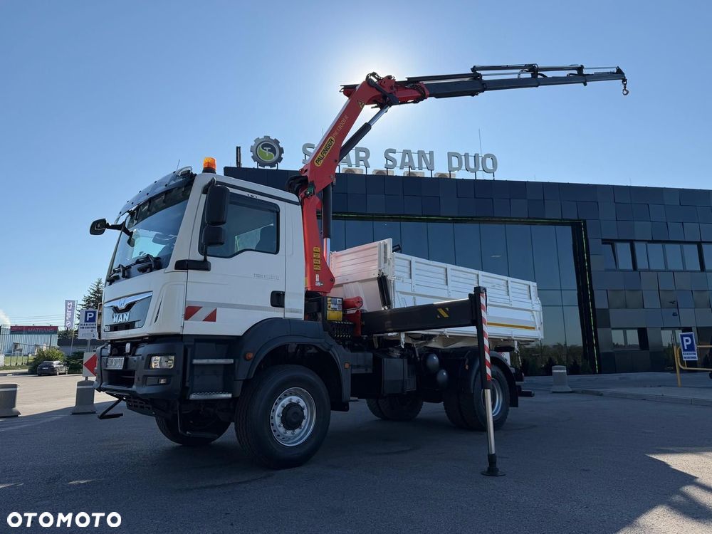 MAN TGM 18.340 4x4 PALFINGER PK 13001 HDS Żuraw Wywrotka - 12