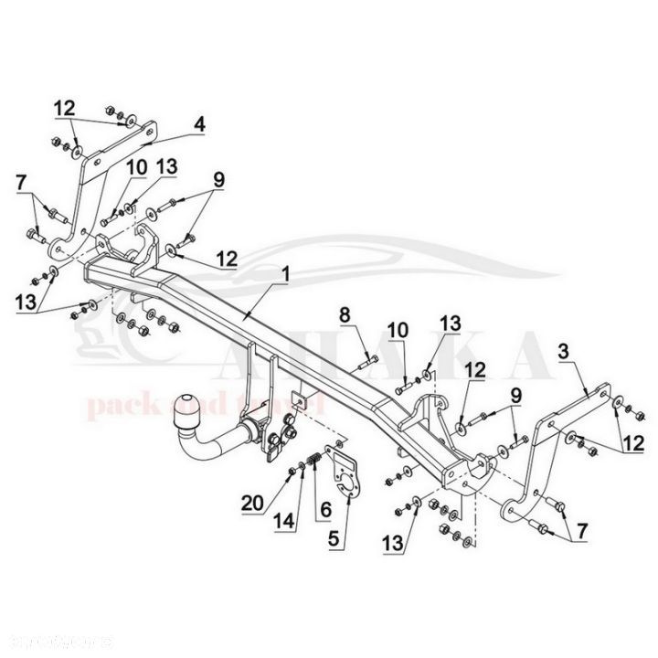 Hak Holowniczy Automat Do Peugeot 5008 Od 2017 (Wersja Bez Koła Zapasowego) - 3