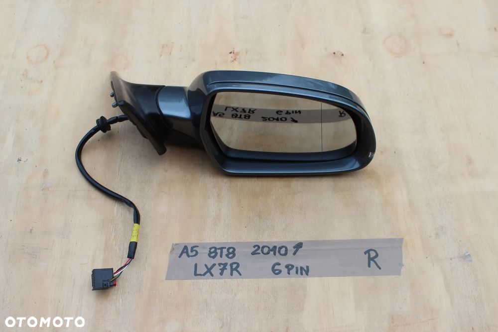 LUSTERKO PRAWE AUDI A5 SPORTBACK 8T8 6 PIN LX7R EUROPA 2012