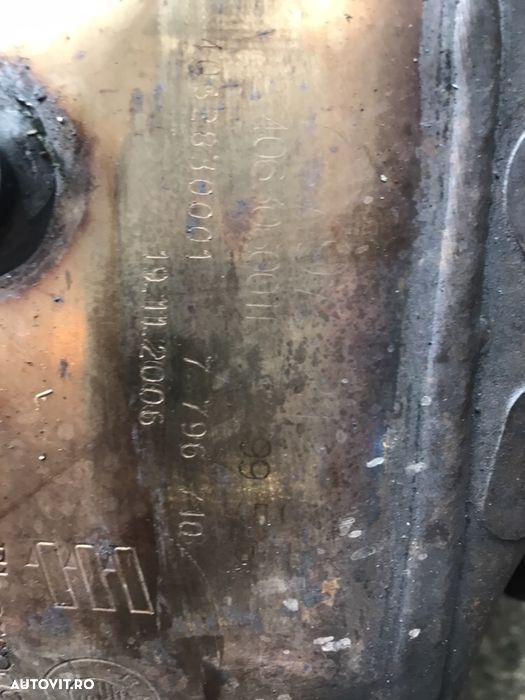 DPF filtru de particule bmw X3 3.0d din 2007 - 2