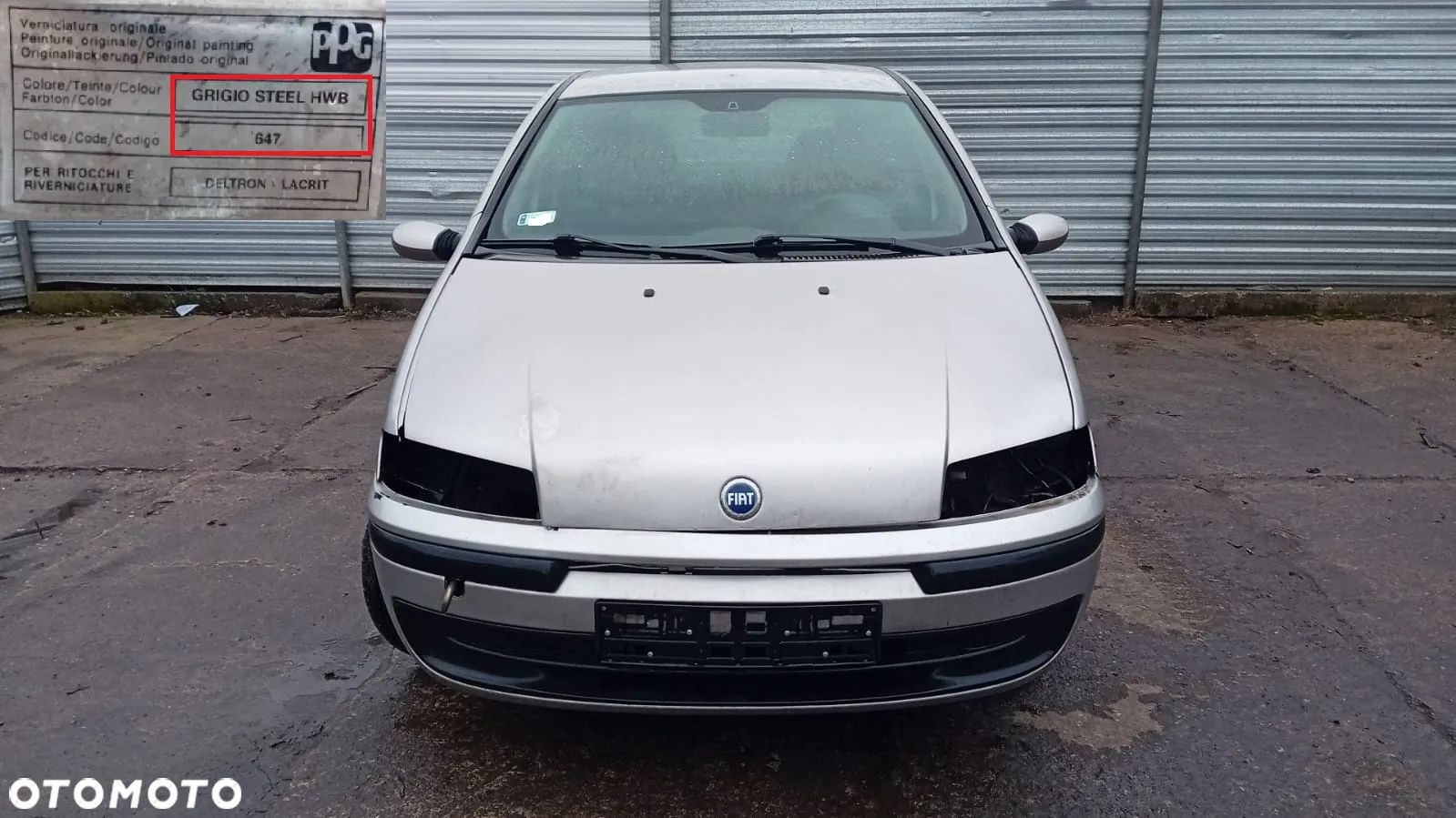 Tylko Części Fiat Punto II 1.2 16v 188A5.000 80KM 59kW 99r–03r lakier 647 - 1