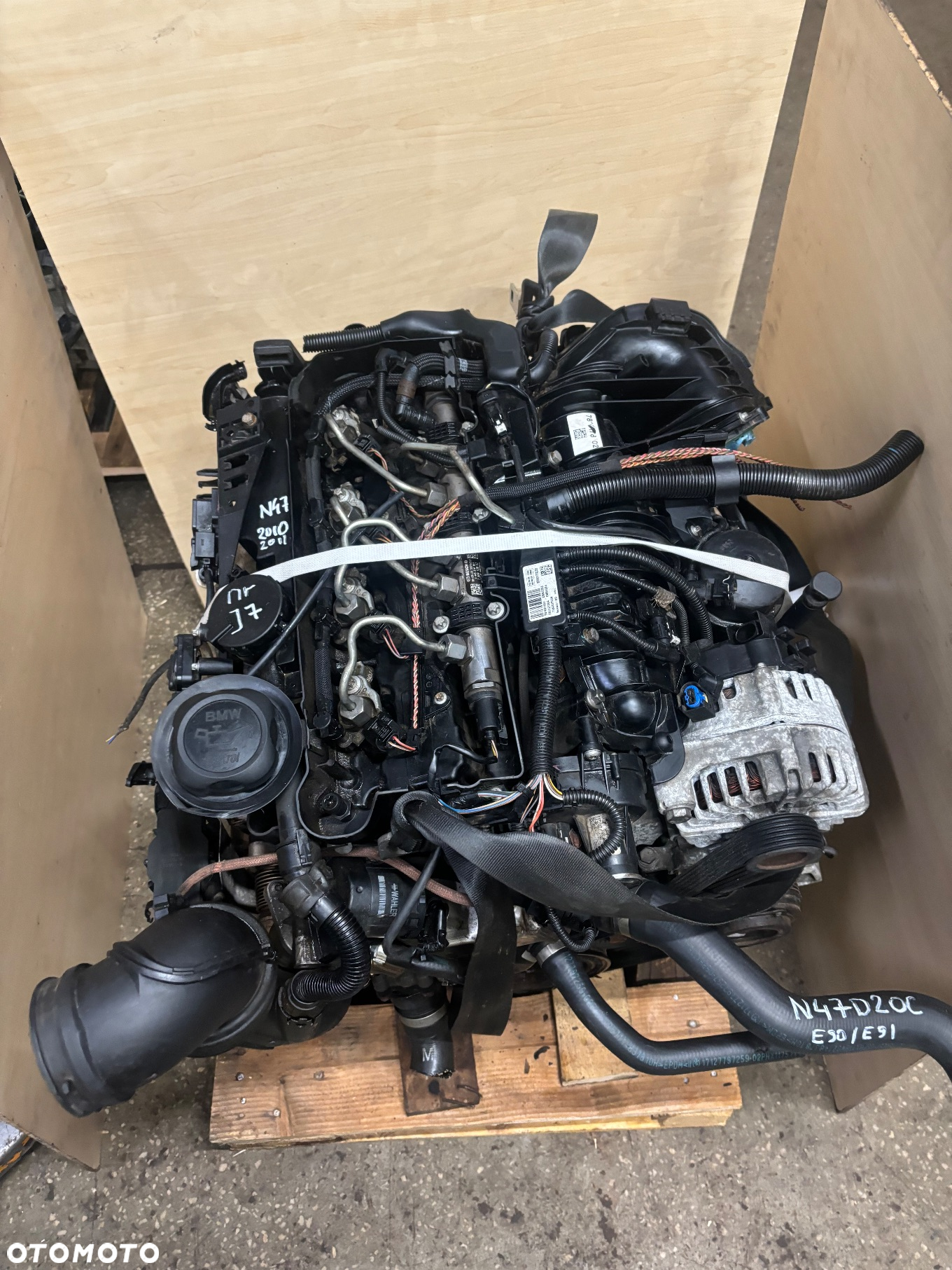 Silnik kompletny slupek N47D20C n47 1 2.0D BMW e90 E91 - 3