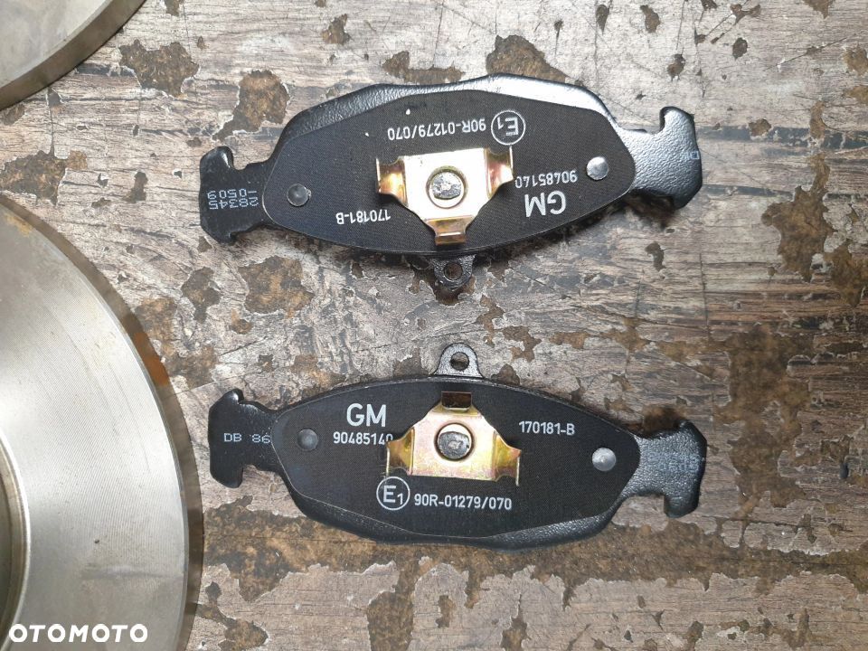 Oryginalne tarcze hamulcowe klocki Opel Astra Corsa 93182290 - 5