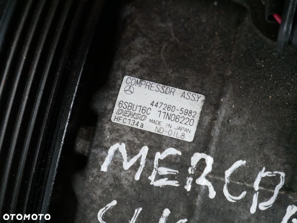 SPRĘŻARKA KLIMATYZACJI MERCEDES SLK 1.8 CGI 12' 447260-5982 - 3