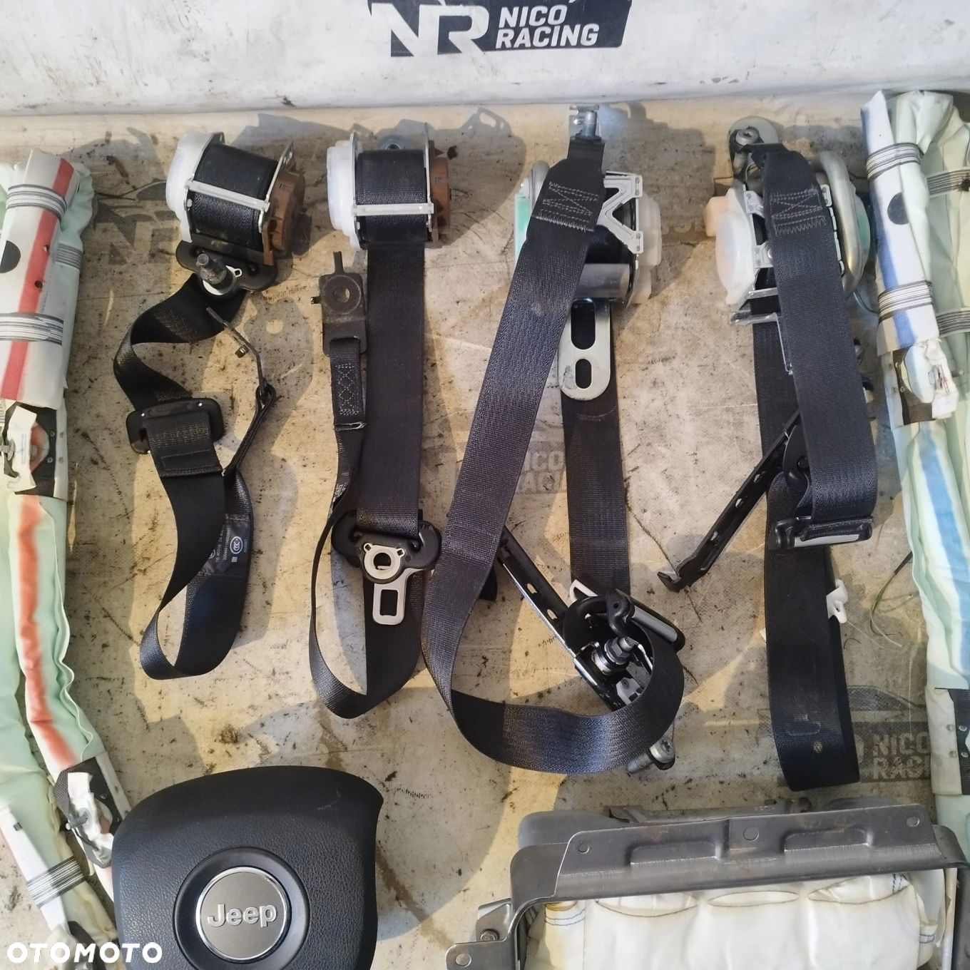 KOMPLET AIRBAG PODUSZKA KIEROWNICA DESKA PASY JEEP GRAND CHEROKEE WK2 - 3
