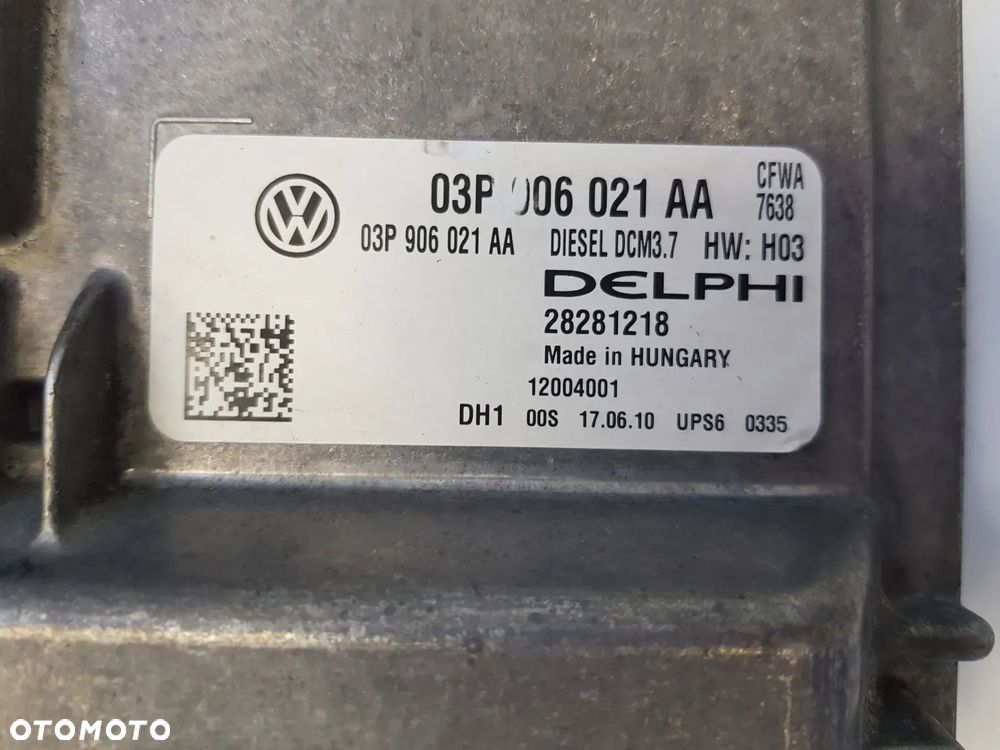 KOMPUTER sterownik ECU silnika 1.2TDI VW AUDI SKODA SEAT IBIZA FABIA POLO LUPO A2 03P906021AA - 4