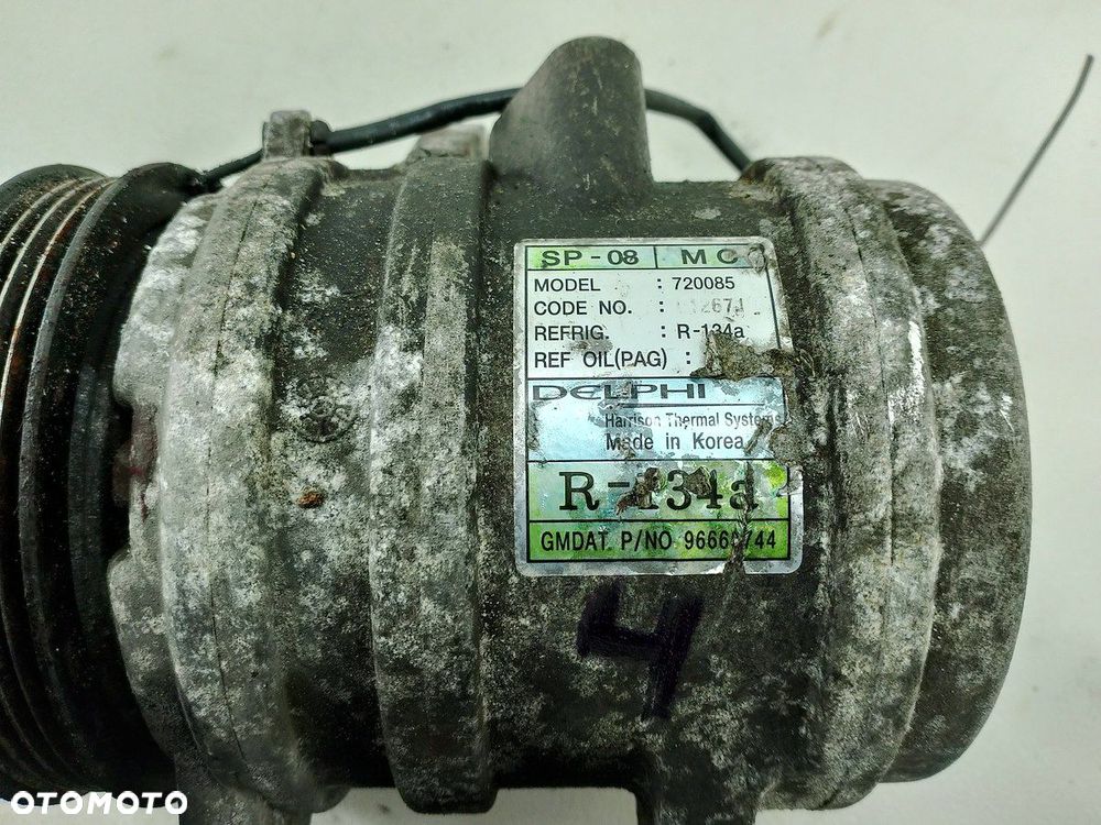 POMPA, SPRĘŻARKA KLIMATYZACJI CHEVROLET MATIZ 1.0 8V BENZYNA HB 720085 - 8