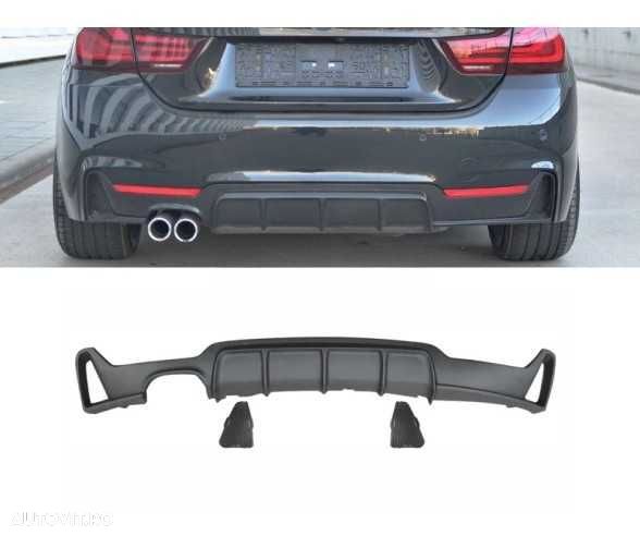 Difuzor Bara Spate M Performance BMW F32 F33 F36, Negru mat,Ev. Stanga - 1