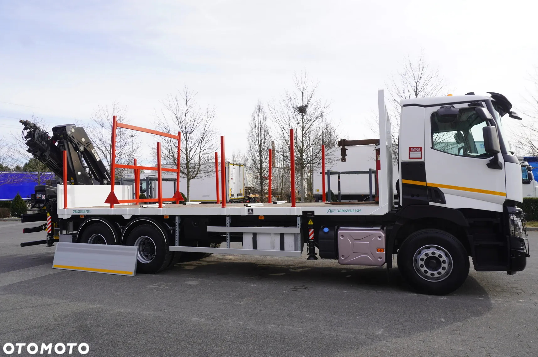 Renault C430 / Dźwig HIAB 244 EP-5 HIDUO 8400 kg 15 m / Platforma z kłonicami - 17