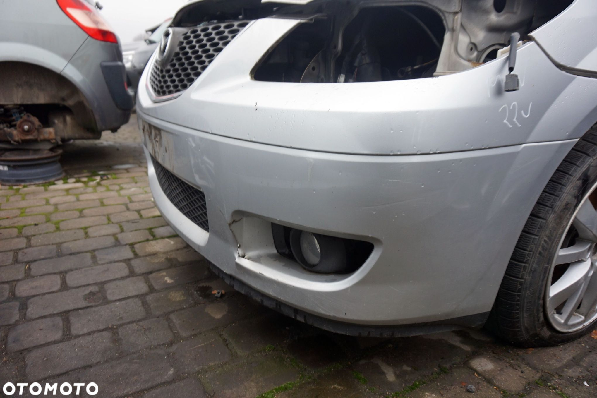 MASKA ZDERZAK BŁOTNIKI LAMPY MPV II LW LIFT 22V  MAZDA 2004-2006 SREBRNY PRZÓD KOMPLETNY - 13