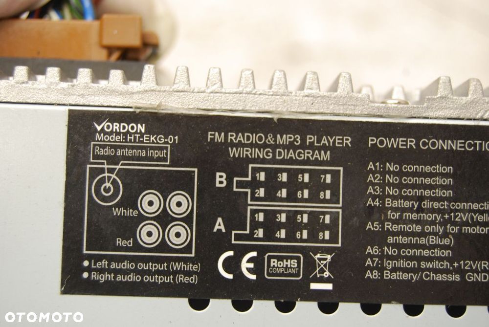 RADIO RADIO VORDON HT-EKG-01 CD USB SEAT SKODA VW AUDI - 3