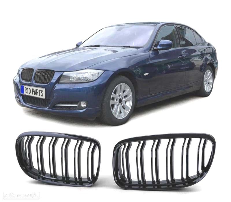GRELHAS BMW E90 LCI 08-12 LOOK M3 PRETO BRILHANTE - 1