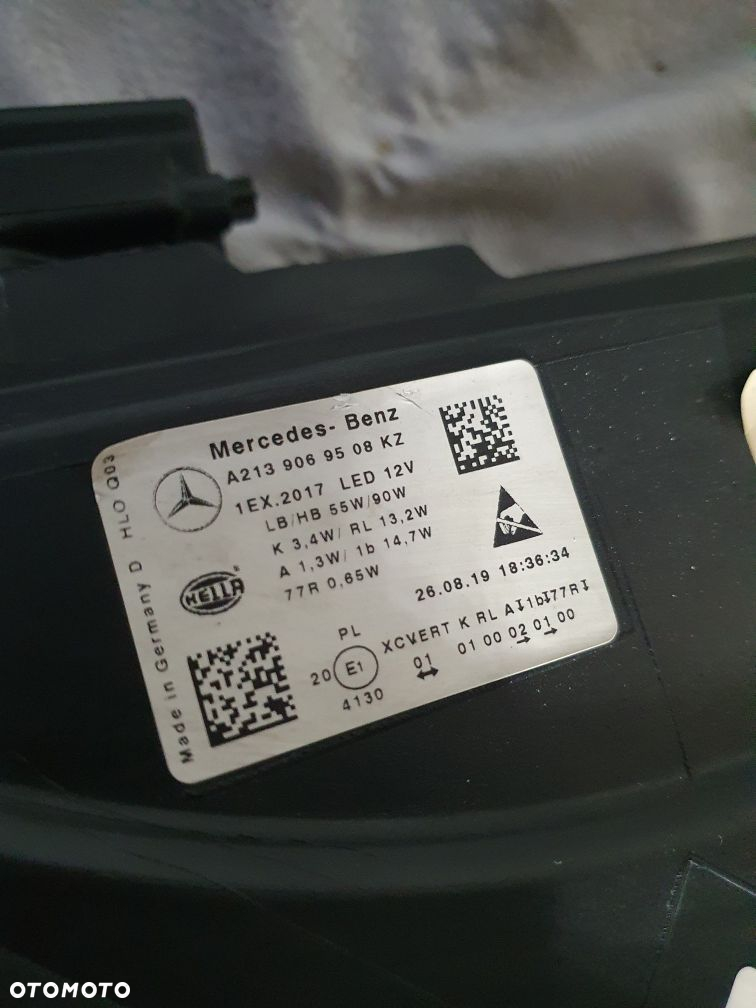 Lampa lewa Mercedes w213 MultiBeam EUROPA e klasa przód - 6