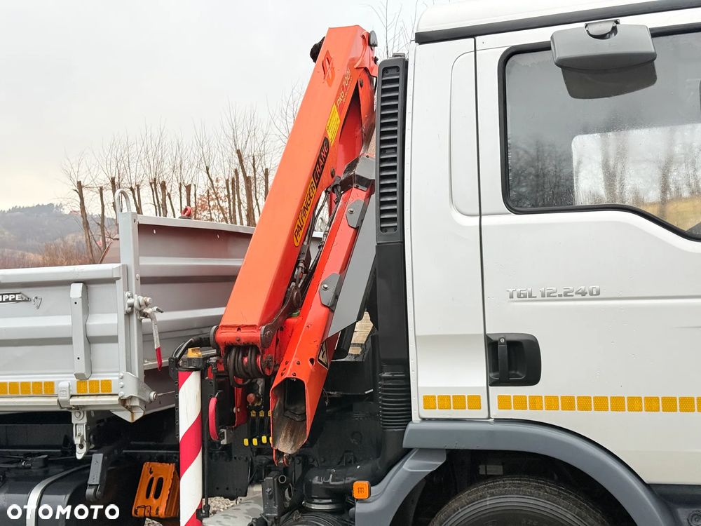 MAN MAN TGL 12-240 Kiper Wywrotka 4x2 Kran PALFINGER PK 12500 BARDZO DOBRY STAN - 27