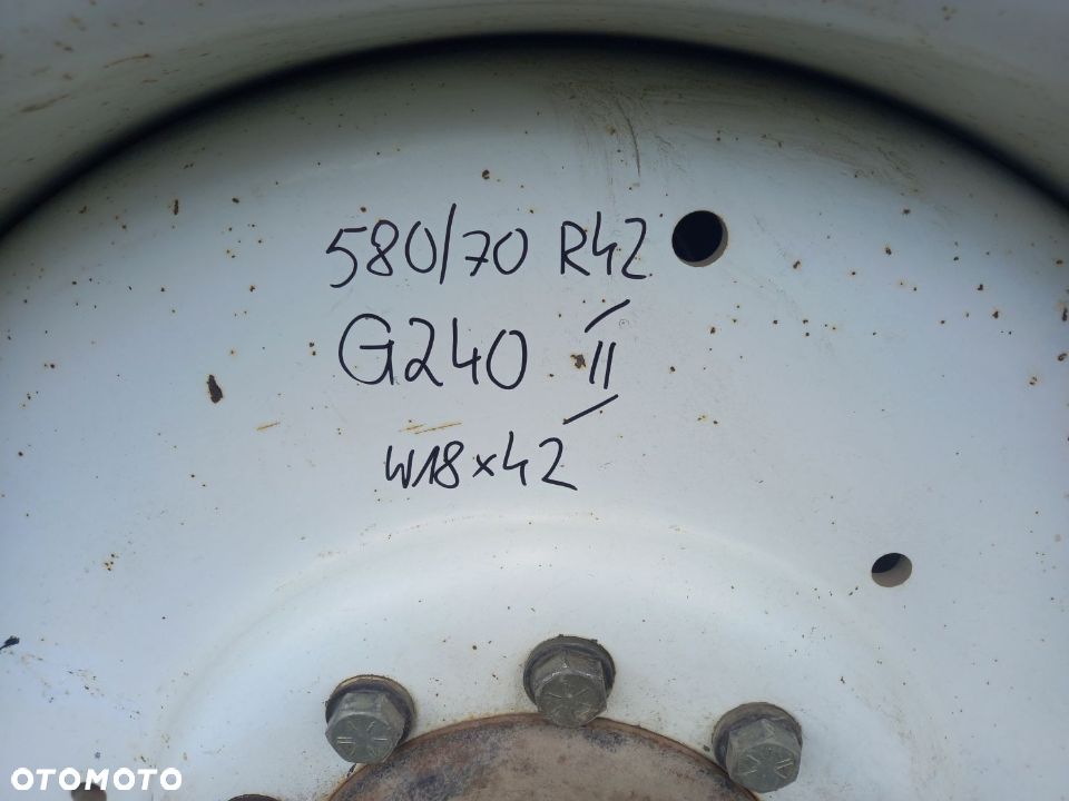 Felga tył W18Lx42 opona 580/70 R42 Trelleborg FiatAgri G240 New Holland Ford - 6