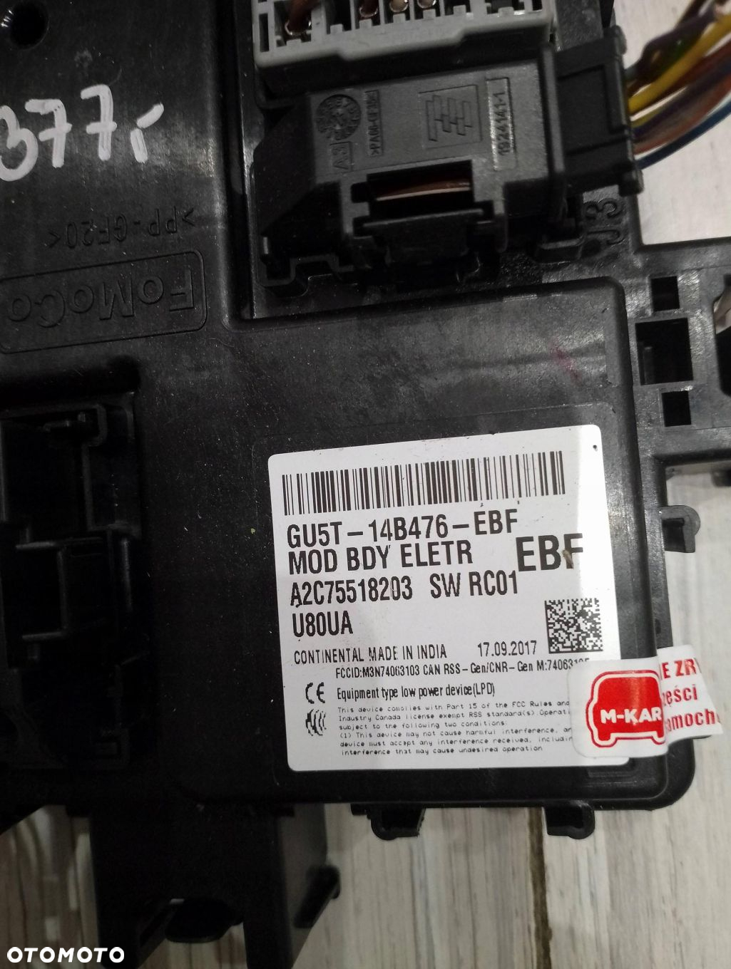 BSI FORD KA+ 1.2B GV5T-14B476-EBF - 2