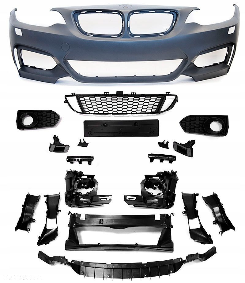 Zderzak Przod przedni kompletny Kratki wloty kpl Bmw 2 f22 f23 2014-2021 - 5