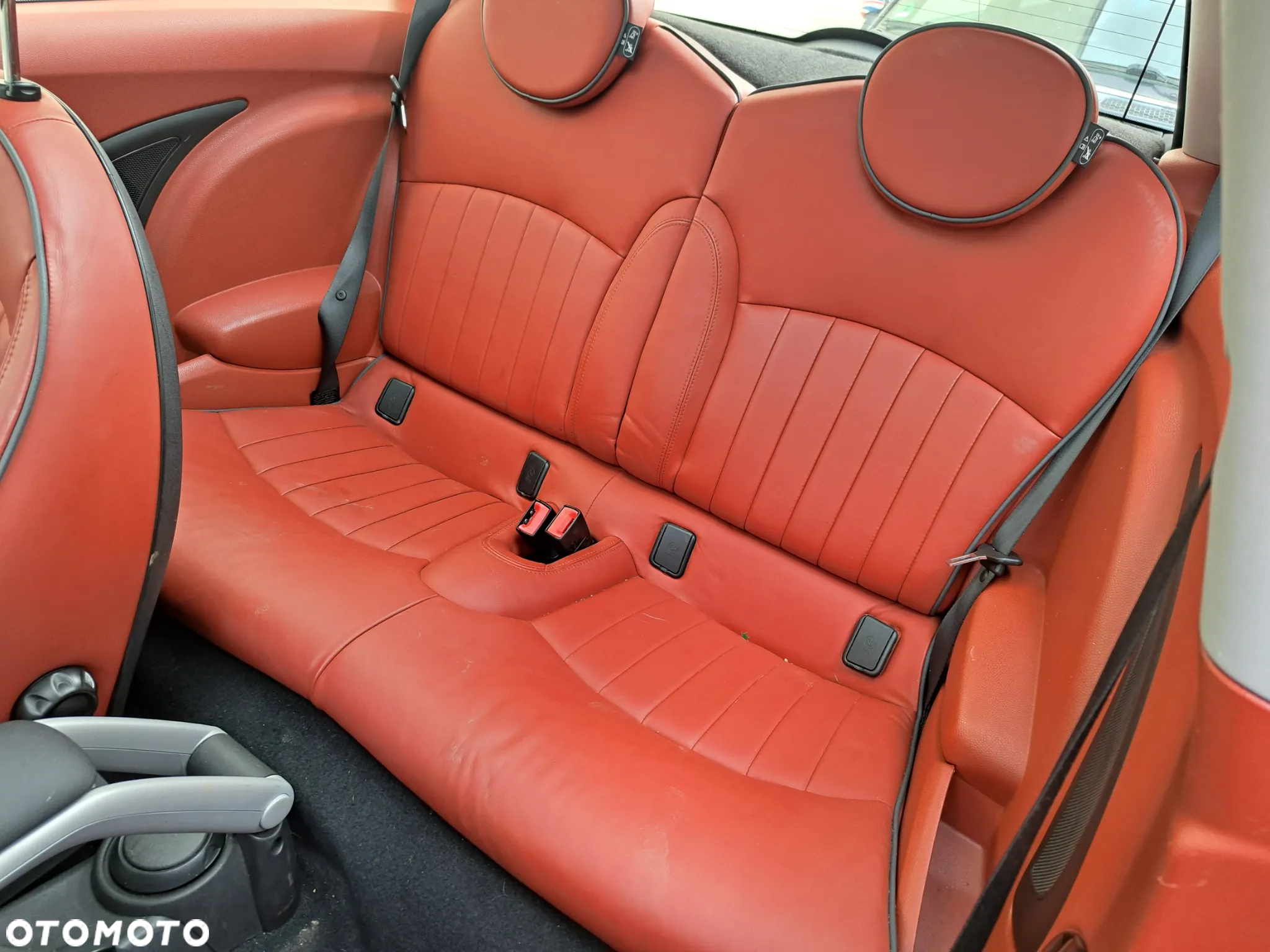 Fotele sport czerwona skora Mini Cooper R56 - 3