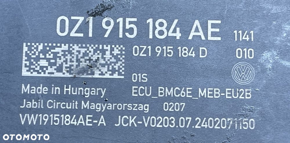 VW ID.3 ID.4 20- STEROWNIK MODUŁ BATERII BMC 0Z1915184AE - 3