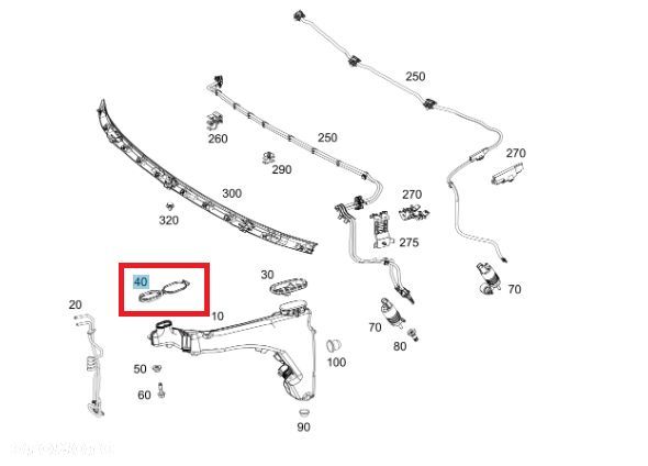 MERCEDES GLE GLS korek zbiornik plynu spryskiwaczy OE - 2