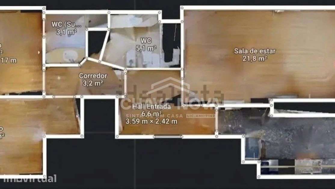 Apartamento T2 c/ Lugar de Garagem em Canidelo - Grande imagem: 5/27