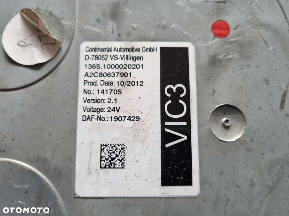 KOMPUTER STEROWNIK VIC 3 VERSION 2.1 DAF XF 105 , 85 CF EURO 5 - 2