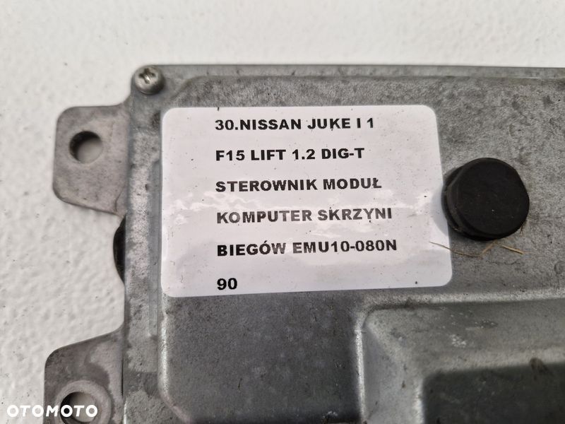 nissan juke i 1 f15 lift 1.2 dig-t sterownik moduł komputer skrzyni biegów emu10-080n - 2