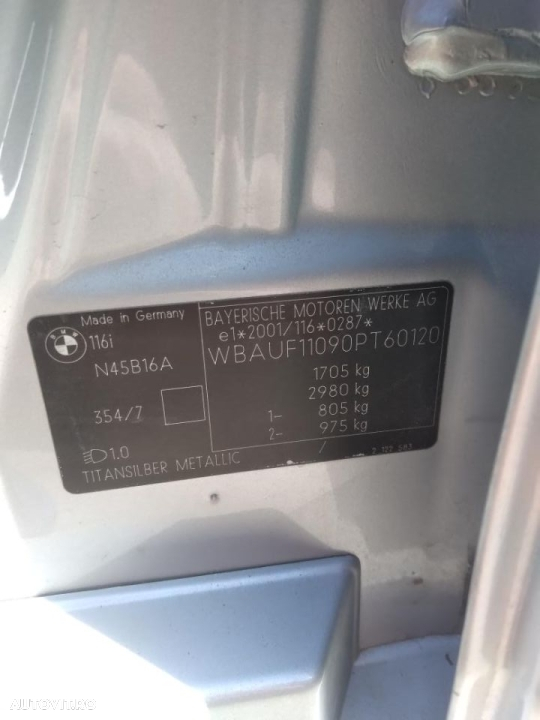 Dezmembrez Bmw Seria1 E87 Cod Motor N45B16B 1.6 benzina - 4